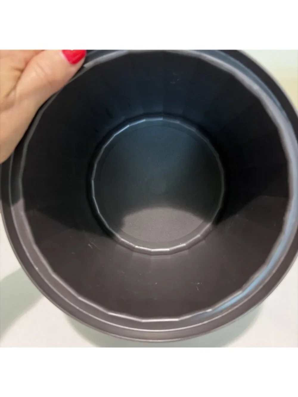 Vtg Tupperware Ice Bucket Insulated 3 Piece Dark Brown #1683-3 Push Button Lid